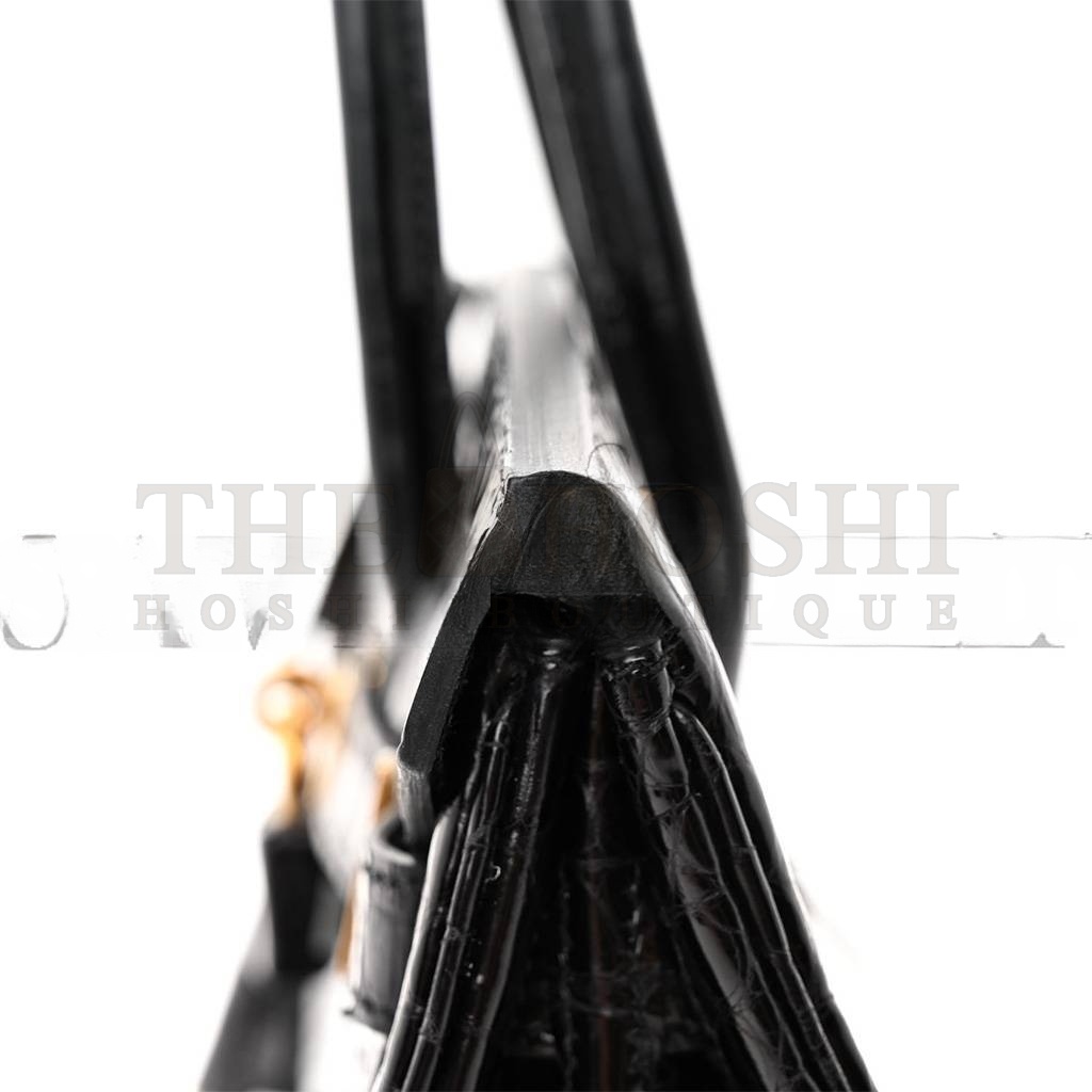 H**me5 MASTER NOIR BLACK GHW NILOTICUS CROCODILE BIRKIN 30 HANDBAG (30*22*16cm) Master Quality